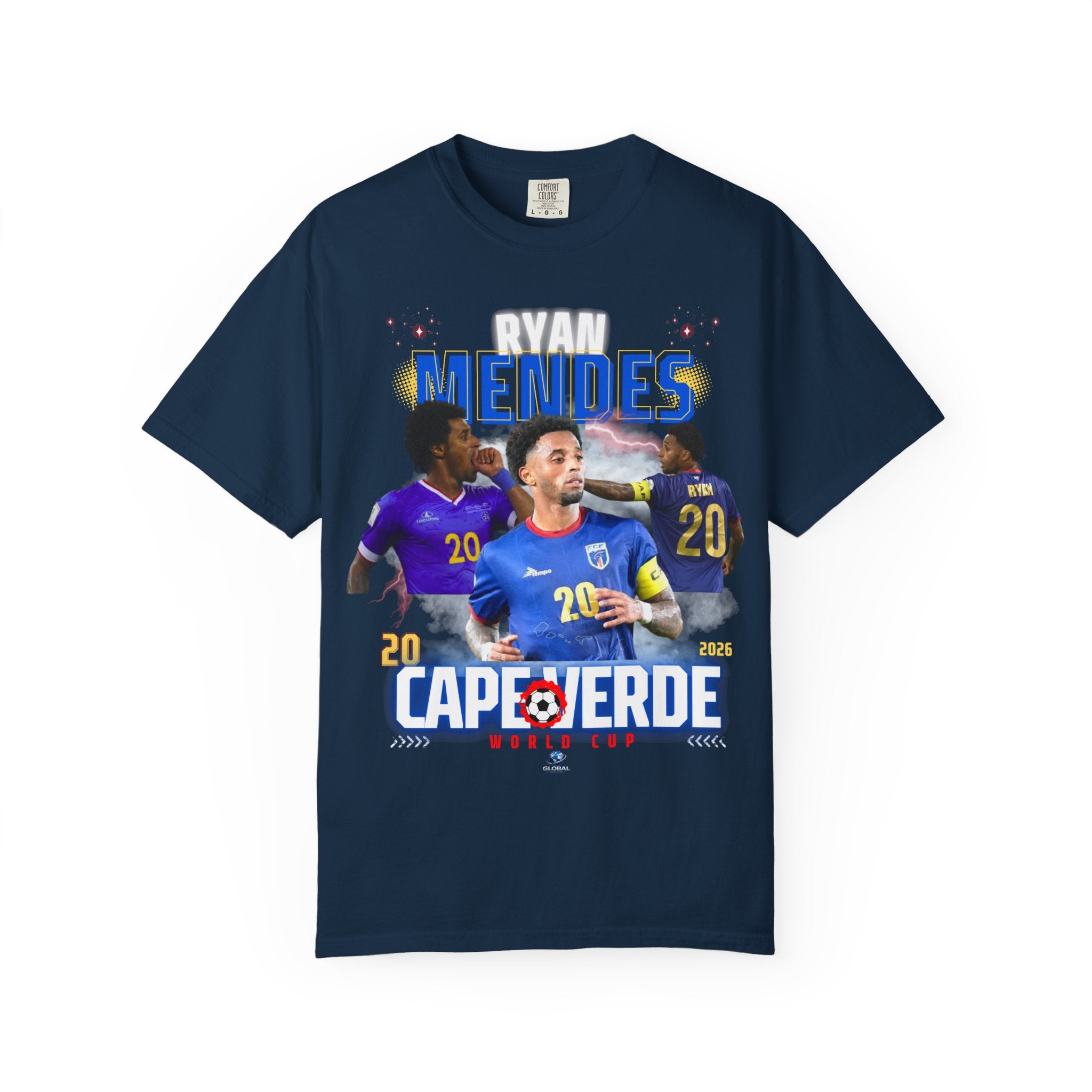 Mendes Cape Verde Soccer T-Shirt — World Cup #20 Fan Jersey