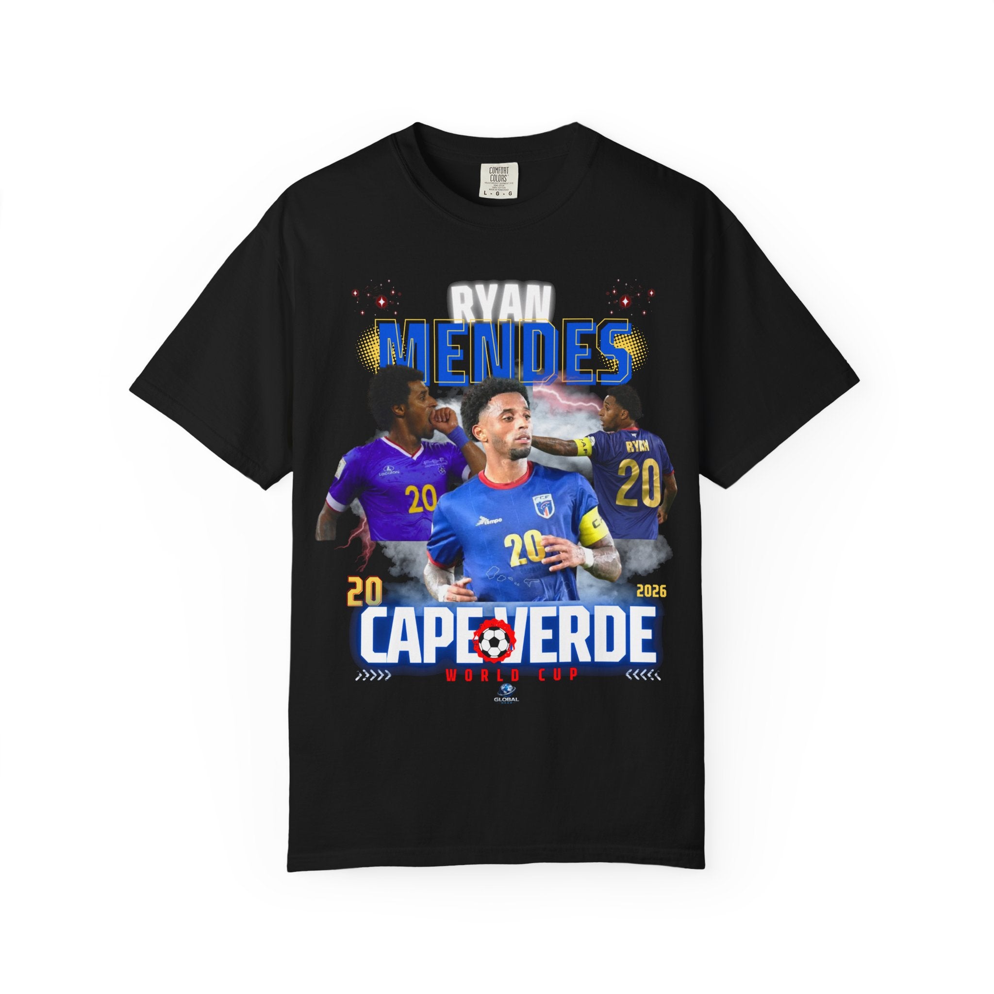 Mendes Cape Verde Soccer T-Shirt — World Cup #20 Fan Jersey