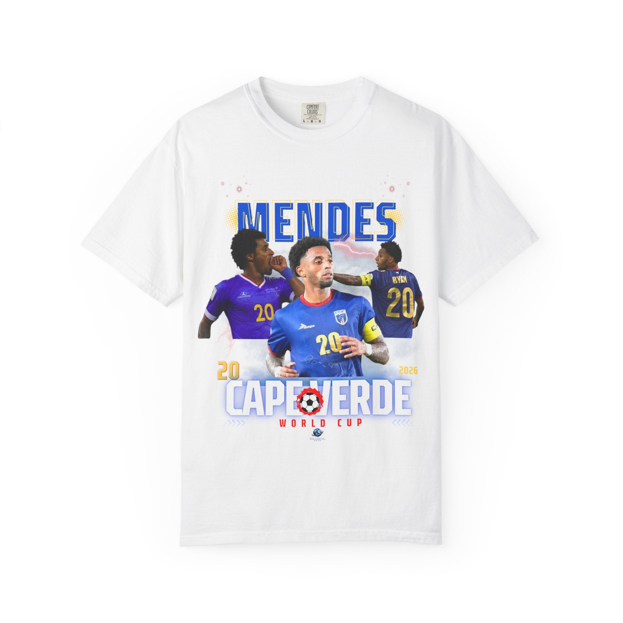 Mendes Cape Verde Soccer T-Shirt — World Cup #20 Fan Jersey